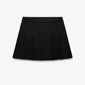 Classic Black Zara Pleated Skort